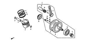 Piston et vilbrequin DAELIM S2 inj