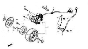 STATOR  DAELIM VT 125