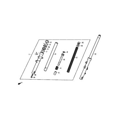 Joint spi de fourche Fourche DAELIM ROADWIN Injecteion