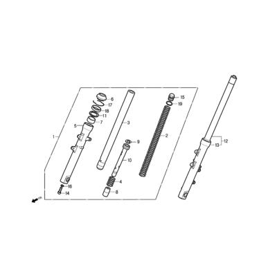 Fourche DAELIM ROADSPORT