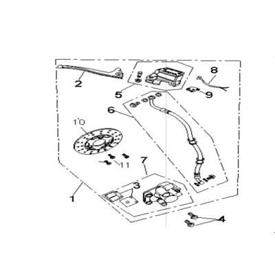 Frein AV ORCAL KITE 4T