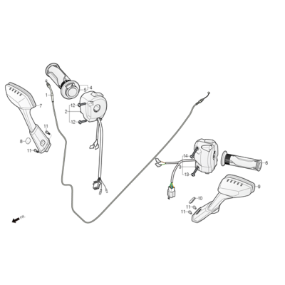 Rétro ou commodo DAELIM XQ1 125D