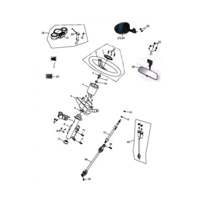 Aimant de compteur ADLY 320 SUNCAR