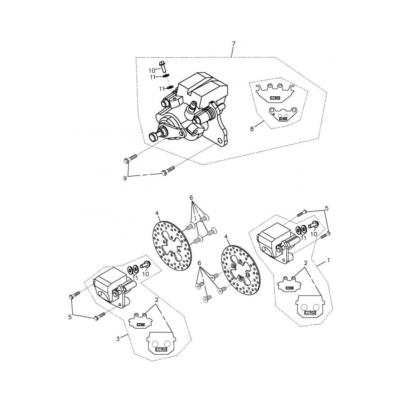 Etrier de frein AV et AR ADLY 320S