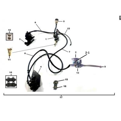 CONTACTEUR FREIN AV MASH CARRE SEVENTY FIVE Euro 4 125 2017-2020