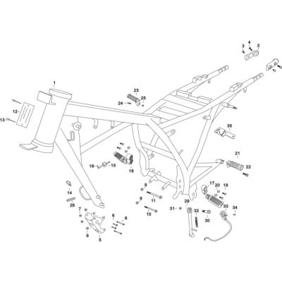 Repose pied AV Droit MASH DIRT TRACK 50