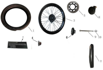 Jante ou disque 125 SPRINT EURO4