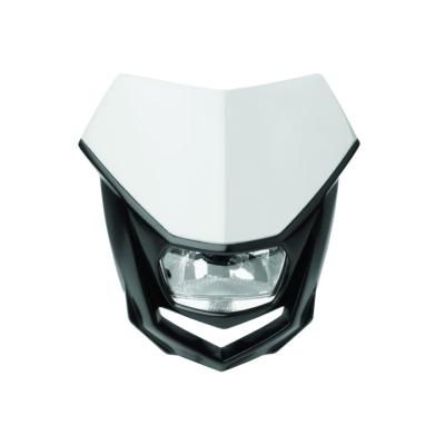 PS025W02 - Plaque phare POLISPORT Halo blanc/noir