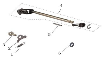 Levier sélection 125 ORCAL SPRINT EURO4