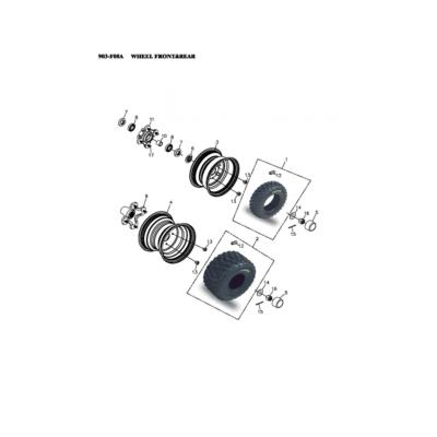 Jante ou roue AV AR ADLY 400 XS