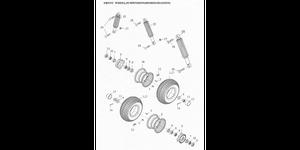 Suspension et roue AV ROCKY 100