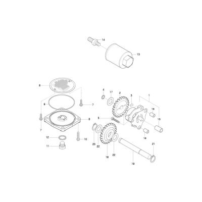 Pompe à huile HYOSUNG GV 125 BOBBER