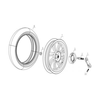 Roue ou frein AR MASH STORIA 50 