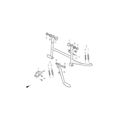 Béquille pour DAELIM B-BONE