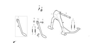 Béquille Centrale DAELIM DASTAR Carbu