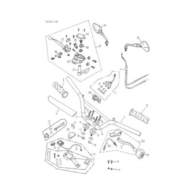Guidon ou compteur ADLY FOX ROCKY 2005-2015