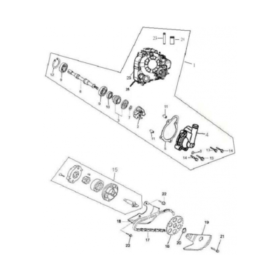  Couvercle de carter droit ADLY 320S