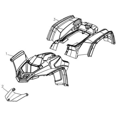 Coque AV ou AR ADLY 320 U 