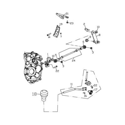 Commande de vitesse ADLY 320 XC 
