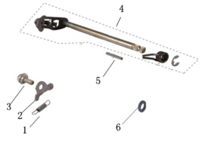 Axe de sélection 125 SIRIO EURO4