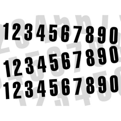 Numéro de course  BLACKBIRD 16x7,5cm noir