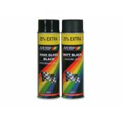 Peinture MOTIP Noir brillant - Spray 500 ml 893565