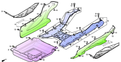 Bas de caisse 125 S3 TOURING EURO4