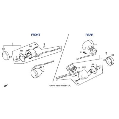 Clignotant AV droit DAELIM DAYSTAR 2013-2014