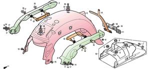 Garde boue AR Rouge DAELIM DAYSTAR 2013-2014