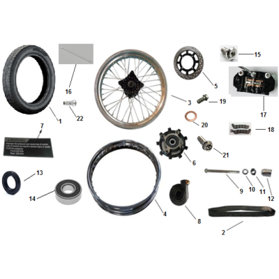 PNEU AV + CHAMBRE 125 ASTOR E4