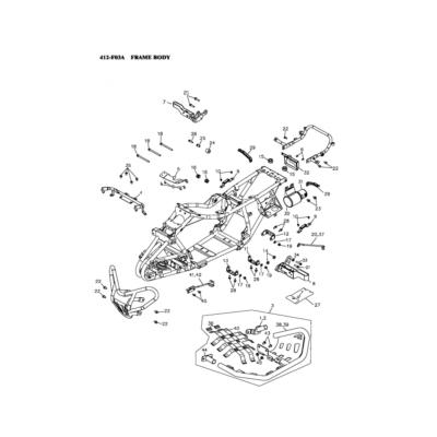 Pièces pour cadre ADLY 400 XS