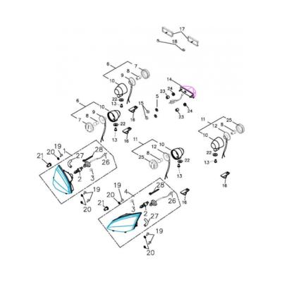 Clignotant AV ou AR gauche  ADLY 320U