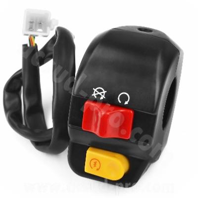 COMMODO DROIT COMPLET ROMA 3 10 ET 12 POUCES (MOTEUR 2T ET 4T) EURO 3 AVEC ALLUMAGE AUTOMATIQUE DES FEUX