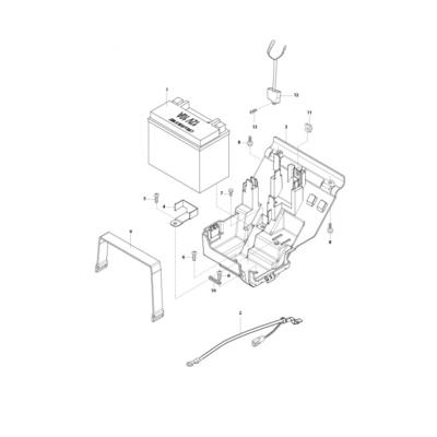 Batterie HYOSUNG GV125 BOBBER EURO 4
