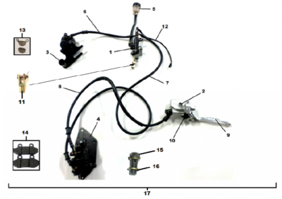 MAITRE CYLINDRE ARRIERE MASH 125 BLACK SEVEN EURO4