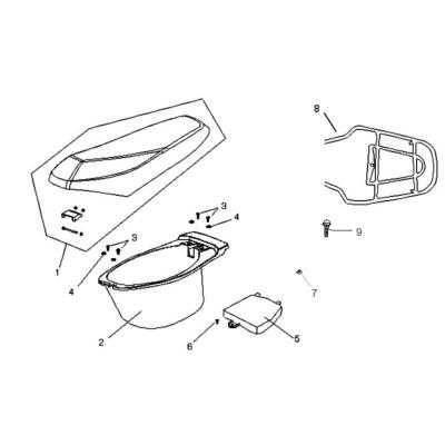 Selle ou coffre ORCAL KITE 4T