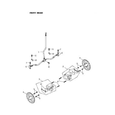 Frein AV Adly 50 RSLC