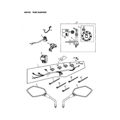 Pièces électrique ADLY 600 XCE