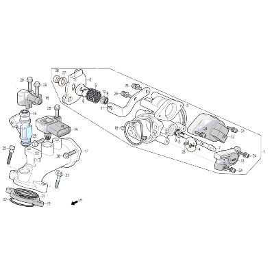 Capuchon injecteur DAELIM 125 STEEZER S 2015