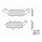 Plaquettes de frein BREMBO route métal fritté - MFP204