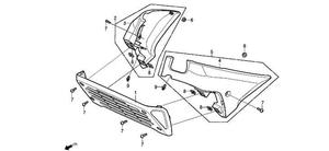 Protection radiateur DAELIM ROADWIN carbu