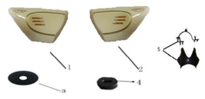 Carter latéral Droit beige 125 SPRINT EURO4 