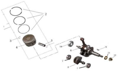 Piston - Villebrequin 125 SPRINT EURO4