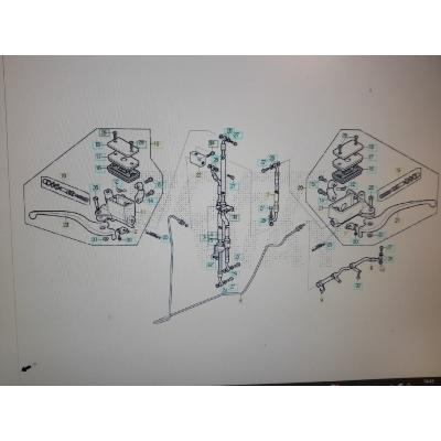 Maître cylindre AR gauche DAELIM 125 B-BONE
