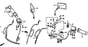 Rétroviseur droit DAELIM VT 125