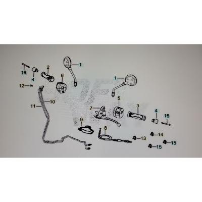 Câble de gaz aller ORCAL 125 ALTIMO