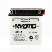 Batterie KYOTO YB9-B Conventionnelle Avec Entretien - Livrée SANS Pack Acide
