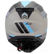 CASQUE CROSS NOEND DAGGER GRIS / BLEU MAT L