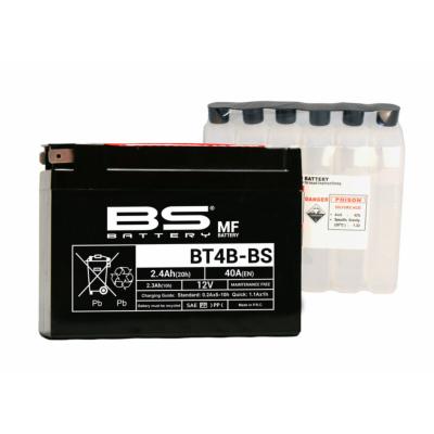 Batterie BS BATTERY sans entretien SANS pack acide - BT4B - YT4B-BS
