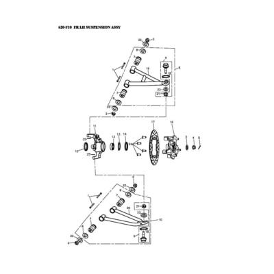 Suspension AV Gauche ADLY 600 XE